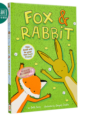 Gergely Dudas 狐狸与兔子 Fox & Rabbit 英文原版小初文学 桥梁漫画图像小说 进口图书 儿童章节书 故事漫画书 又日新
