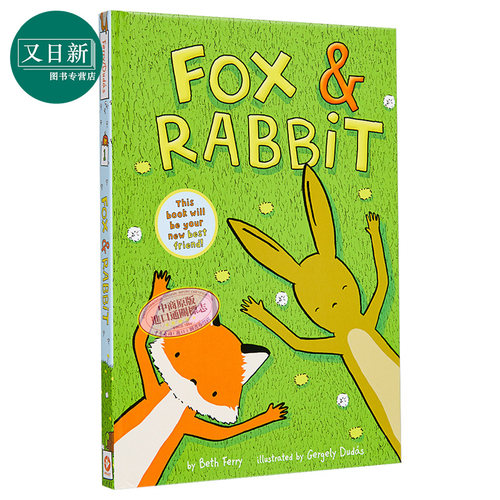 Gergely Dudas狐狸与兔子 Fox& Rabbit英文原版小初文学桥梁漫画图像小说进口图书儿童章节书故事漫画书又日新-封面