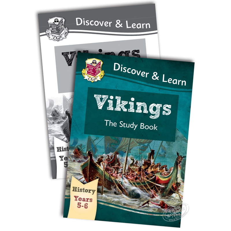 英国CGP小学历史探索与学习系列 维京人研究2册 含练习 Vikings Study