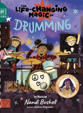 改变生活的魔术师 鼓乐 The Life Changing Magic of Drumming英文原版 击鼓艺术入门书 儿童科普绘本故事 精装 又日新