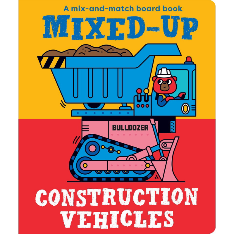 拼拼工程车Mixed-Up Construction Vehicles 英文原版 儿童纸板书 早教认知亲子绘本 低幼童书 进口儿童读物0-3岁 又日新