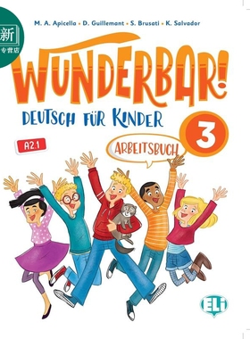 WUNDERBAR! 3 WB AUDIO CD 德语少儿教材 3级 练习册 音频CD ELI Publishing Group 又日新