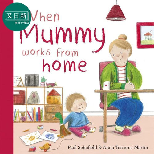 当妈妈在家办公时英文原版绘本