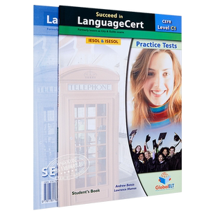 Succeed in LanguageCert CEFR C1 Practice Tests Self-study 朗思真题自学套装5套完整真题讲解IESOL iESOL带音频答案