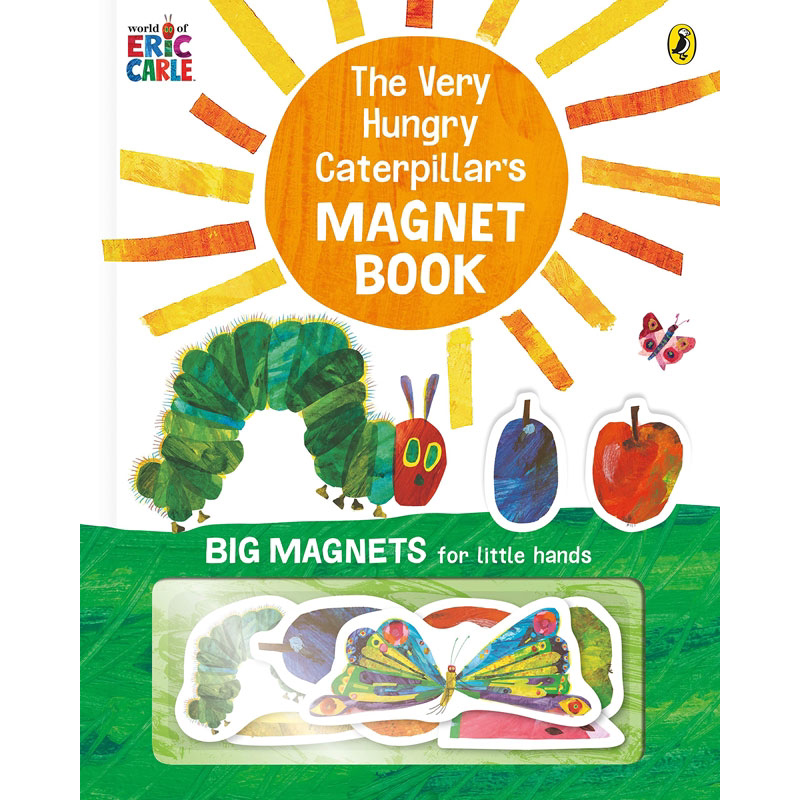 预售 毛毛虫磁铁书TheVeryHungryCaterpillars 艾瑞卡尔 英文原版 进口操作