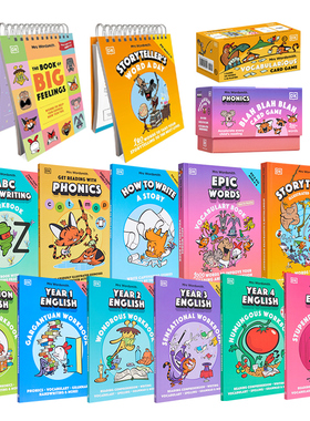 英文原版 DK沃德史密斯夫人 4-10岁英语学习合集 Mrs Wordsmith English Workbook 英语练习册 儿童单词词汇参考资料书 又日新