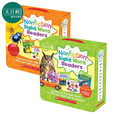 学乐高频词百科读物C级&D级套装 Nonfiction Sight Word Readers Parent Pack Level C D 儿童分级阅读 英文原版 又日新