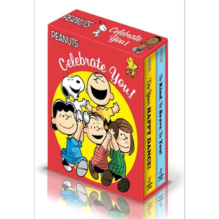 史努比庆祝盒子 Celebrate You Boxed Set 英文原版 儿童卡通动画纸板书图画书 进口童书 花生漫画系列 儿童读物 又日新