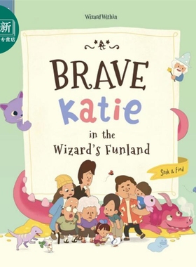 勇敢凯蒂 在魔法的乐园 Brave Katie in the Wizards Funland 英文原版进口 儿童活动与玩具书 精装 童书3-9岁 又日新