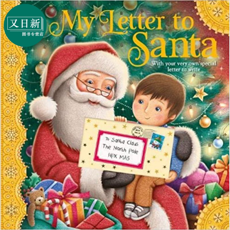 Letter to Santa 送去给圣诞老人的信 英文原版儿童中古绘本 故事绘本 James Newman Gray 4到6岁 又日新