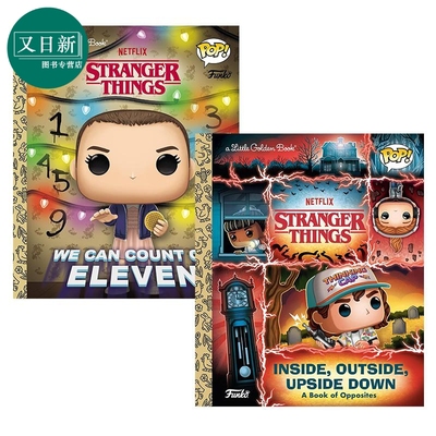 Funko Pop大眼仔系列小金书 网飞热播悬疑剧英文原版怪奇物语故事图画书2册 Little Golden Book Stranger Things 又日新