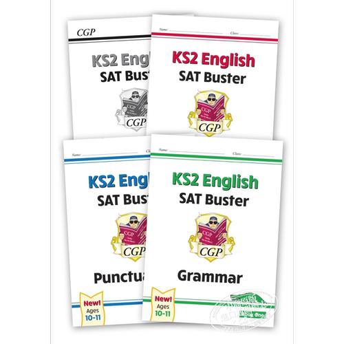 英国CGP教材 New KS2 English SPaG SAT Buster Book 1 英国小学毕业英语考试SPaG备考练习册四册 语法+标点符号+拼写 10-11?