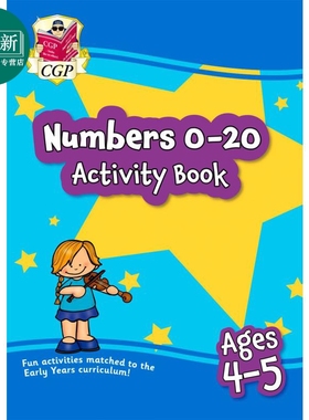 英国原版CGP教辅 New Numbers 0-20 Activity Book for Ages 4-5 (Reception)4-5 岁新数字 0-20 活动书 幼儿园 又日新