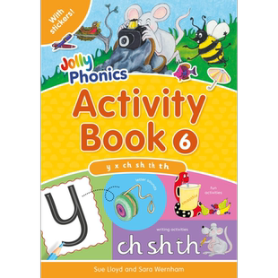 Jolly Phonics Activity Book 6 快乐自然拼读活动手册6 手写体英式英语  又日新