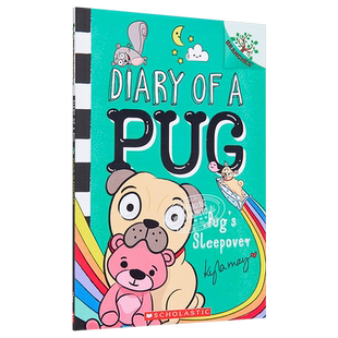 Diary of a Pug 6Pugs Sleepover 学乐大树系列桥梁漫画 哈巴狗狗06 英文原版 图像小说 儿童文学小说 7-12岁 又日新