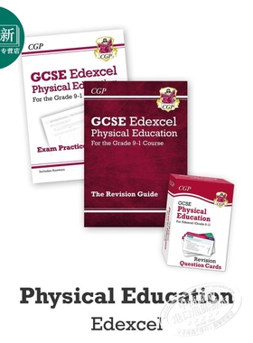 英国CGP教材 GCSE/IGCSE Catch-Up Essentials Edexcel Physical Education 物理复习备考教辅3册 含答案 14-15岁