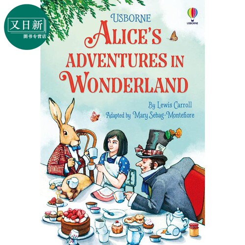 儿童文学插画版:爱丽丝梦游仙境 Alices Adventures in Wonderland 英文原版儿童章节书 经典儿童文学精装故事书 又日新