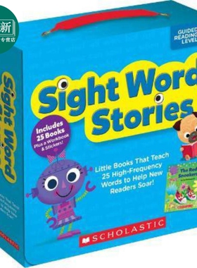 学乐关键词阅读包B级 Sight Word Stories Level B (With Storyplus) 英文原版 儿童自然拼读学习套装 适合初学者 又日新