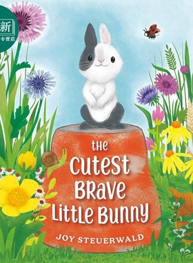 可爱勇敢的小兔子 Joy Steuerwald The Cutest Brave Little Bunny英文原版进口 儿童绘本 图画故事 精装精品绘本 又日新