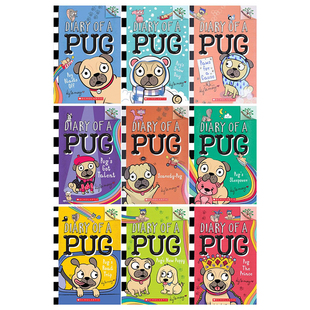分级阅读 12岁 Pug 儿童文学故事读物 英文原版 学乐大树系列 哈巴狗日记 Diary 进口图书