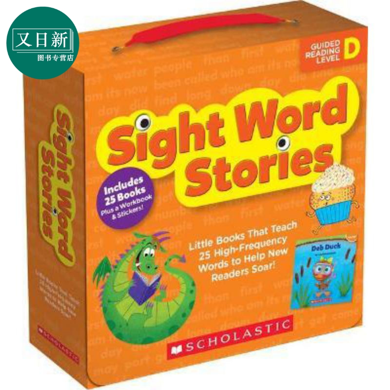学乐关键词阅读包D级 Sight Word Stories Level D (With Storyplus) 英文原版 儿童自然拼读学习套装 适合初学者 又日新