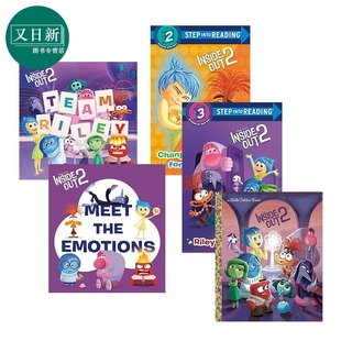 进口 又日新 Inside 感受情绪读物 卡通动画图画书 儿童绘本故事 英文原版 Out Disney 迪士尼头脑特工队2系列共5册