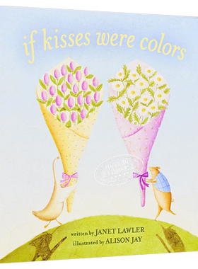 Alison Jay 有颜色的吻 If Kisses Were Colors 中古绘本 英文原版 进口图书 复古画风 亲子儿童故事图画书 0-2岁