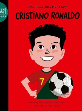 预售 小人物大理想 克里斯蒂亚诺.罗纳尔多 Little People Big Dreams Cristiano Ronaldo 英文原版 人物故事 图画传记 又日新
