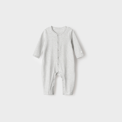 考拉鼻鼻[纯彩柔雾·新生氛围感]初生婴儿衣服基础百搭四季连体衣 — 4