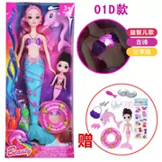 Net Red Talking Barbie Doll Set Hộp quà quá khổ Công chúa Cô gái Đồ chơi trẻ em Nàng tiên cá Giấc mơ - Búp bê / Phụ kiện