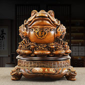 招财金蟾摆件八方来财三足办公室店铺前台收银台摆放开业礼品