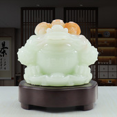 招财金蟾摆件客厅办公室收银前台三足蟾蜍装 饰品店铺乔迁开业礼物