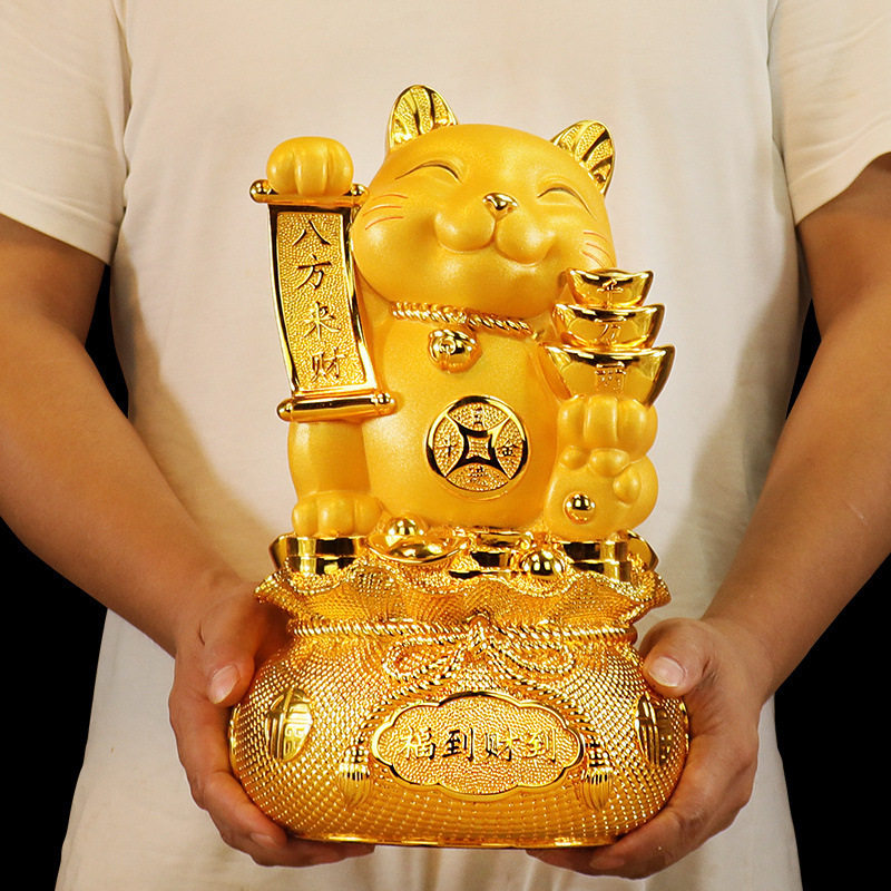 招财猫摆件存钱罐储蓄罐店铺开业礼品前台摆放装饰品生日新年礼品