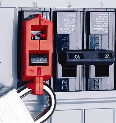 120V卡扣式断路器锁具snap-on breaker电源电器开关锁66211