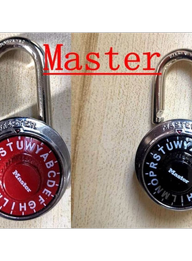 master玛斯特固定字母旋转保险柜健身房更衣柜宿舍数字密码挂锁