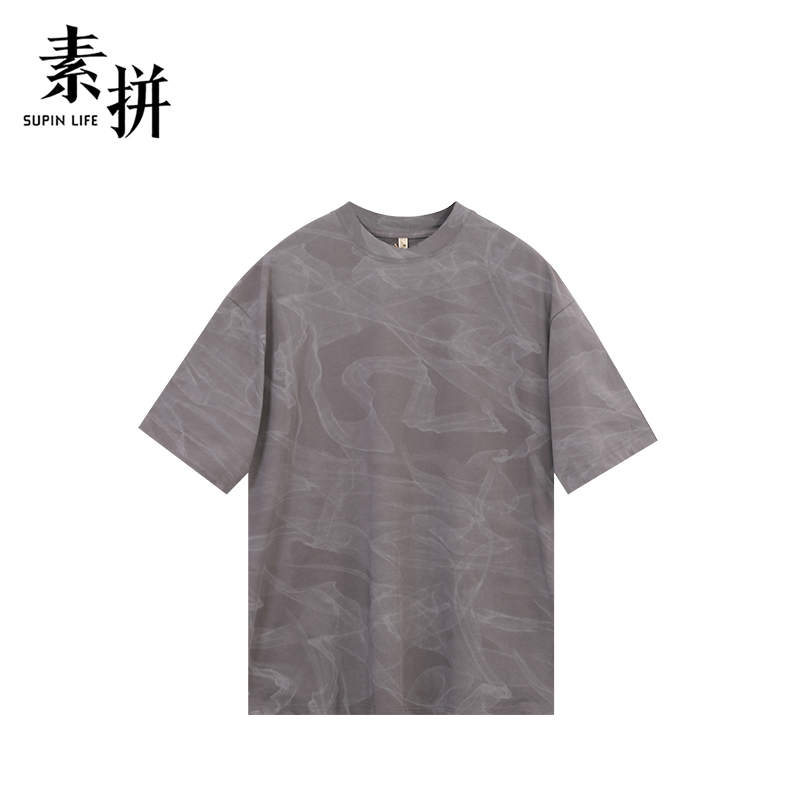 素拼男装夏季男士潮流短袖T恤SPADT423056AM-SPADT423056BM