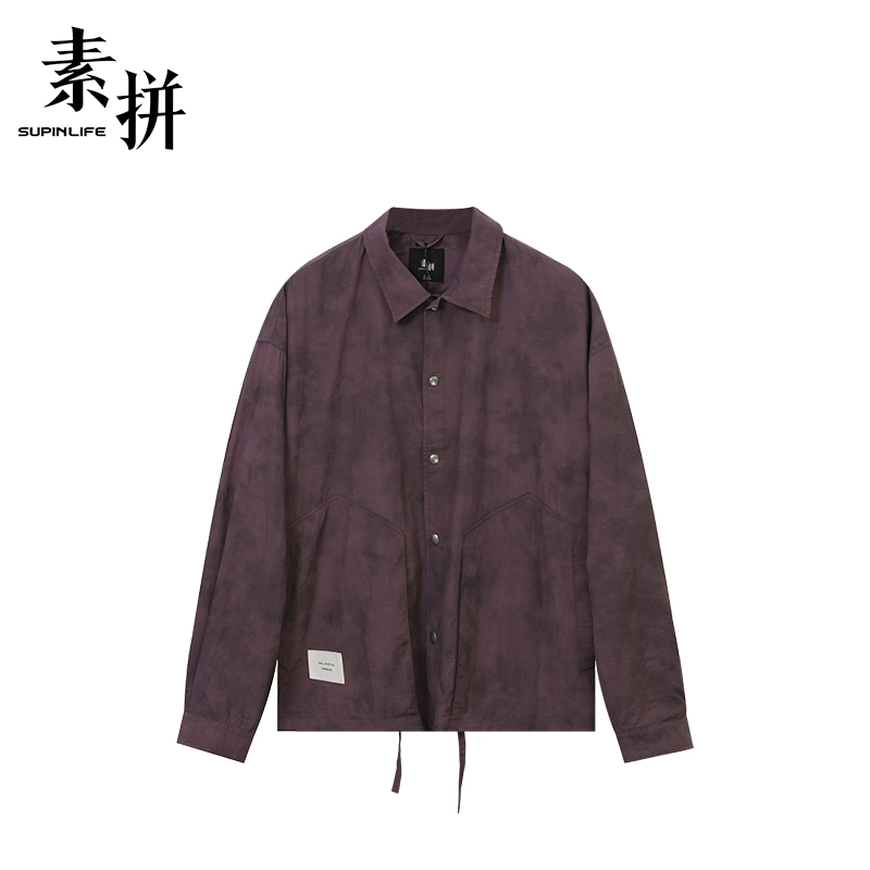 素拼男装夏季薄款休闲宽松潮牌帅气外套SPAWT523155AM