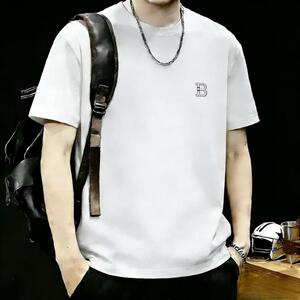墨峰阁服饰简约2026新款爆款刺绣男女同款纯棉T潮流款纯棉上衣