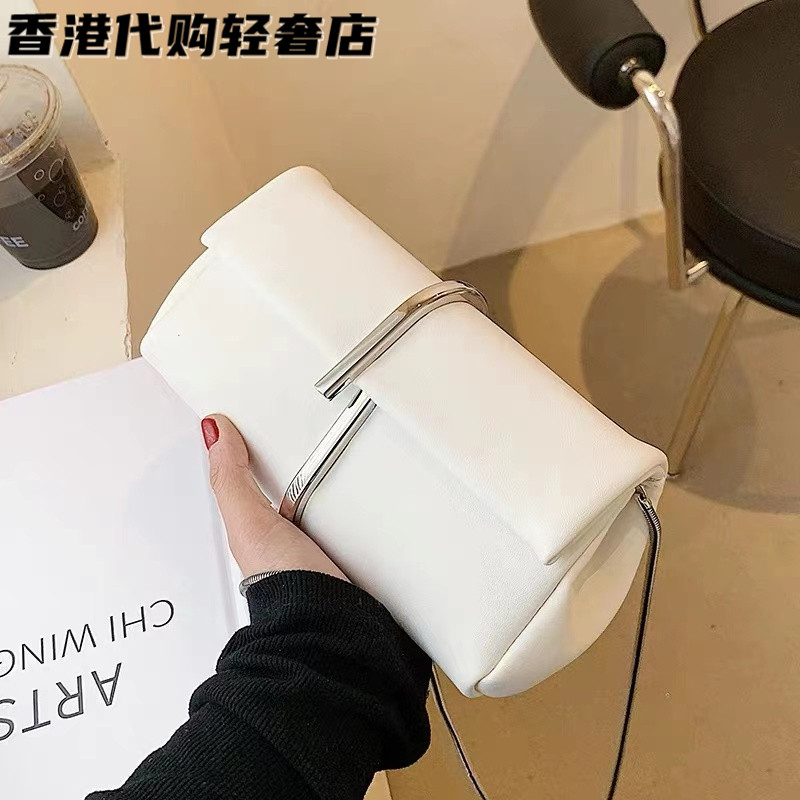 法国ZAMP女包真皮2026新款时尚女士手拿包链条百搭单肩斜挎包夏