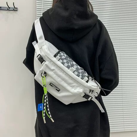 法国CavienKIon胸包男生潮流斜挎包学生通勤机能女生骑行运动腰包