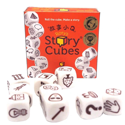 Asmodee故事小Q桌游儿童益智玩具Story Cubes可单人骰子游戏正版