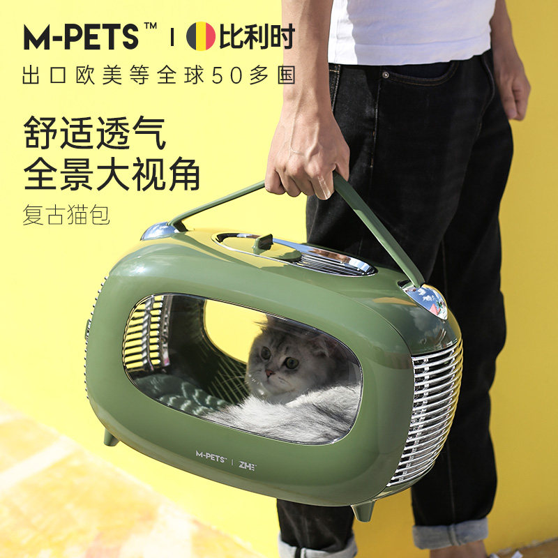 宠物太空舱猫包外出便携包猫咪外带狗狗手提背包猫袋透明复古背包