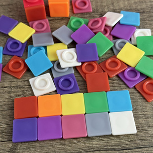 魔法方块贴画面板numberblocks方块DIY配件贴纸盖板 贴画板非积木