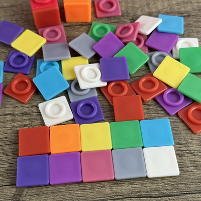 魔法方块贴画面板numberblocks方块DIY配件贴纸盖板 贴画板非积木