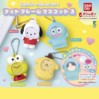 日本正版万代BANDAI 第2弹 三丽鸥相框装扮造型挂件扭蛋 半鱼卵