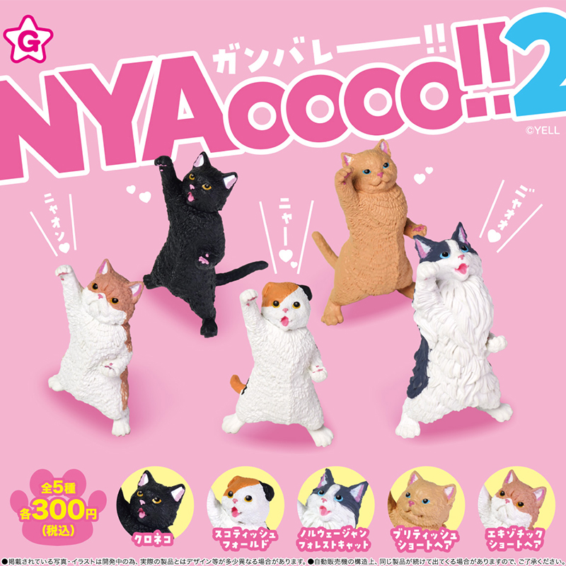 日本正版YELL加油呐喊的猫咪