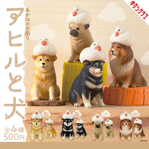 日本正版KITAN头顶鸭子的柴犬