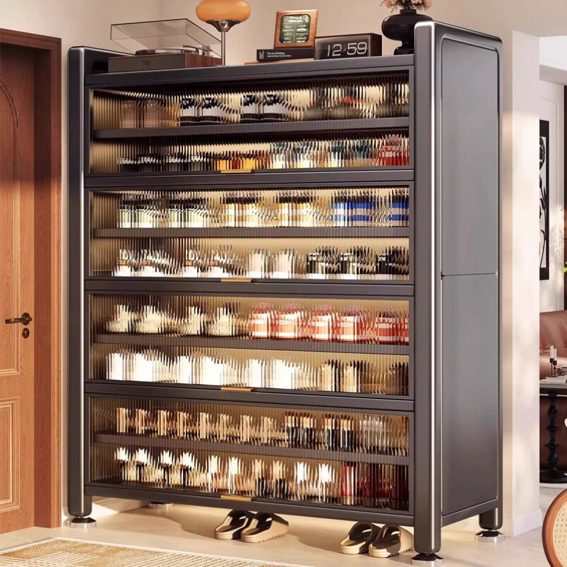 入室钢制鞋柜自由组合现代特价家用进入客厅拆装进口电梯储物柜