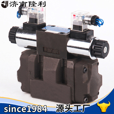 济南隆利电液换向方向阀4WEH10E/J 10通径板式连接高压液压阀现货