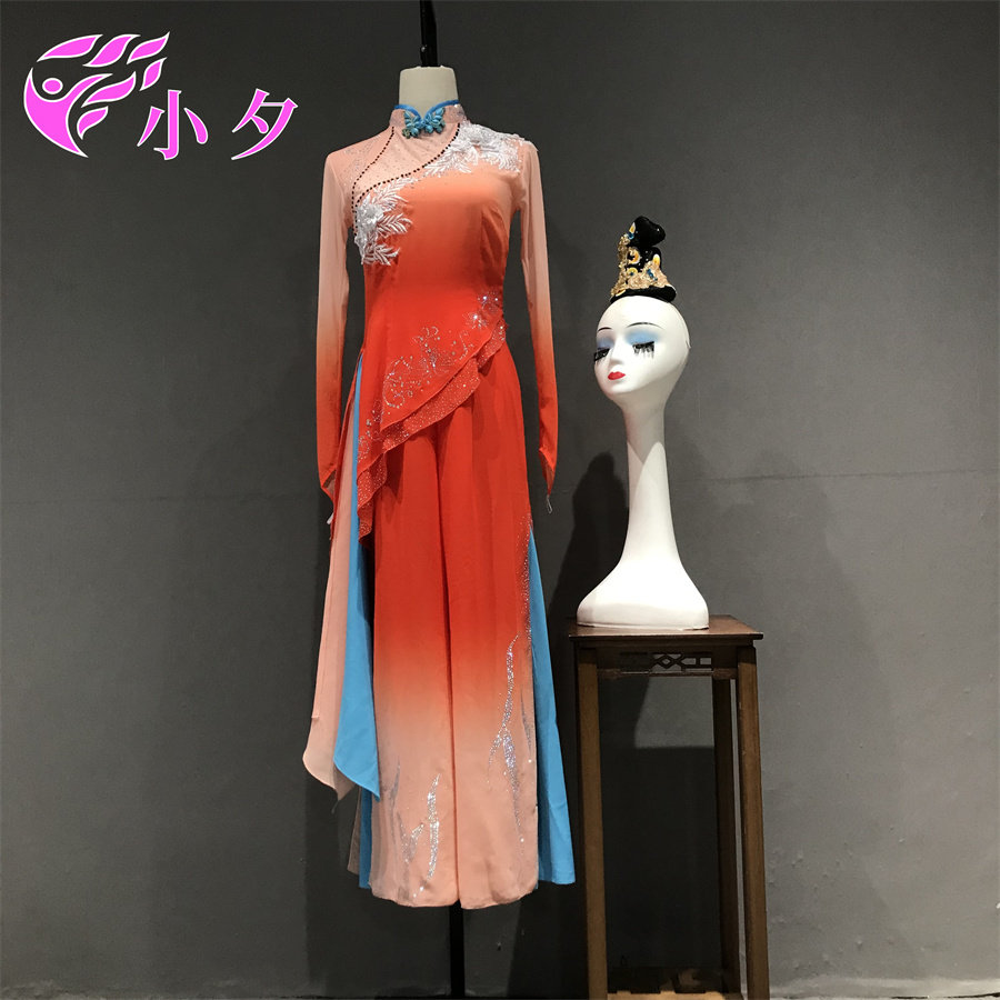 北京小夕定制租赁胶州秧歌演出服燕归巢舞蹈同款演出服女表演服